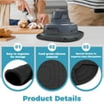 thumbnail image 3 of 2PCS Air Fryer Trivet Heat Resistant Silicone Mat with 4 Non Slip Grips for Air Fryer Foldable Airfryer Liner Adapt FN101GY for Hot Appliances, 3 of 11