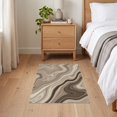 thumbnail image 3 of ODIKA 2'x3' Ultra-Soft Accent Mat, Large Sophisticated Para Marbled Balanced Composition Alfombras None Washable, Bare feet friendly, Easy Care Indoor rug for Bedside, Footrest, 3 of 7