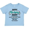 thumbnail image 3 of Inktastic Happy Birthday, Daddy Best Ever in Blue Boys or Girls Toddler T-Shirt, 3 of 5