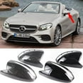 thumbnail image 2 of Black-1-For Mercedes-Benz C-class W205 E-class W213 GLC-class X253 S-class W222 W238 ABS bright black car rearview mirror cover trim LHD, 2 of 7