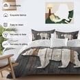 thumbnail image 4 of Vintage White Brown Bear Bedding 3 Piece Duvet Cover Set Twin Size, Retro Country Rustic Wood Grain Soft Microfiber Comforter Cover with Zipper Closure & Pillowcases, FadeResistant Quilt Cover, 4 of 9