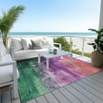 thumbnail image 6 of Addison Rugs Chantille Indoor/Outdoor Transitional Abstract Purple Washable Rectangle Rug, 10' x 14', 6 of 6