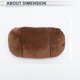 thumbnail image 5 of Almohada para reposacabezas de automóvil ergonómica cómoda de franela y espuma de memoria, 2 Pzs, 5 of 7
