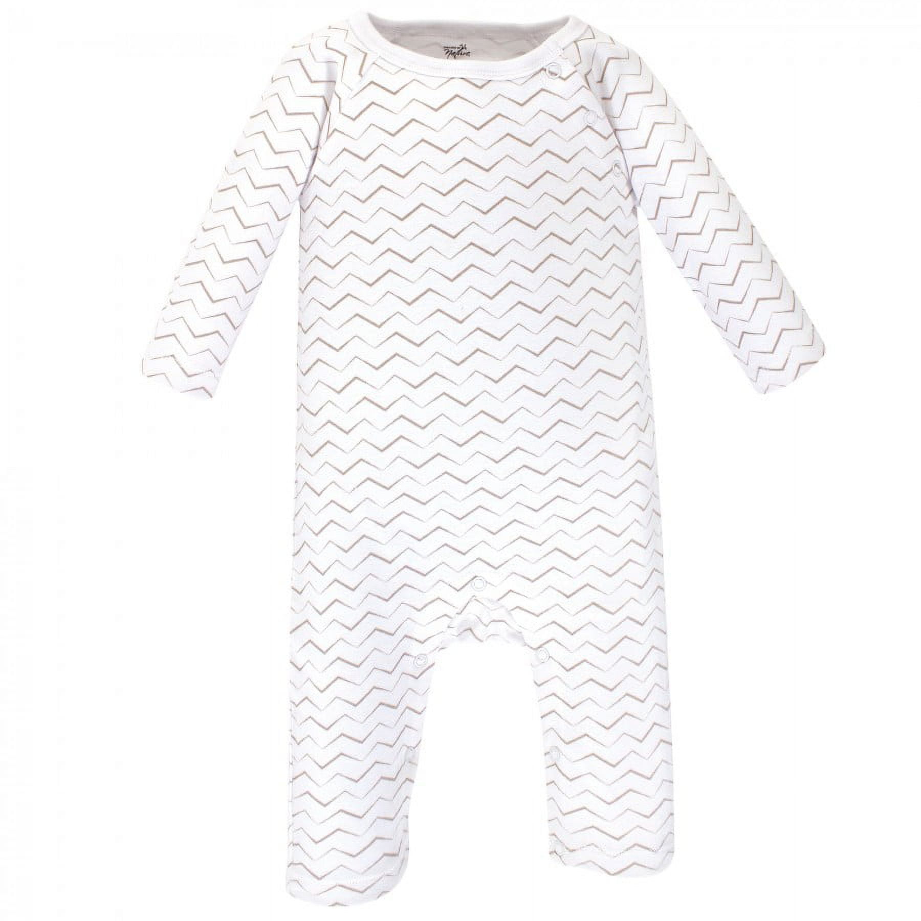 Touched by Nature Baby Organic Cotton Coveralls 3pk, Marching Elephant, 0-3 Months