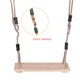 thumbnail image 5 of Niños adultos columpio columpio patio interior al aire libre patio interior de madera asiento de columpio de cuerda ajustable Jumpingount HA1557-00B, 5 of 6