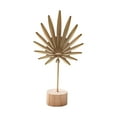 thumbnail image 4 of Escultura de hoja Figura de hoja Nórdica Moderna con base de madera Estatua de hoja de metal Hoja Estilo E, 4 of 9