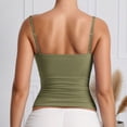 thumbnail image 7 of MuXiKeJi Clothes Cotton Tank Tops with Built-in Shelf Bra Sleeveless Racerback Fitted Basic Cami Shirts, 7 of 7