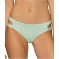 thumbnail image 1 of Tavik Womens Chloe Side Tab Bikini Swim Bottom, Green, Small, 1 of 2