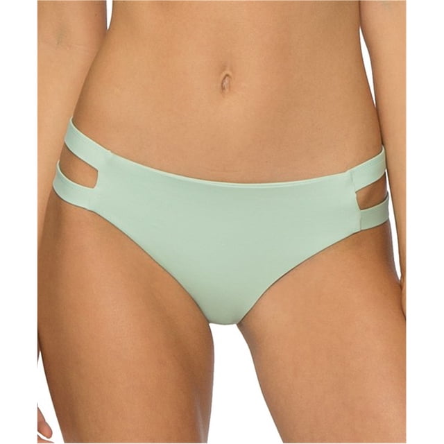 Tavik Womens Chloe Side Tab Bikini Swim Bottom, Green, Small