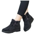 thumbnail image 3 of BJUTIR Womens Snow Boots Outdoor Comfortable Cotton Round Winter Boots Velvet Toe Snow Shoes Warm Thick Boots Plus Boots, 3 of 9
