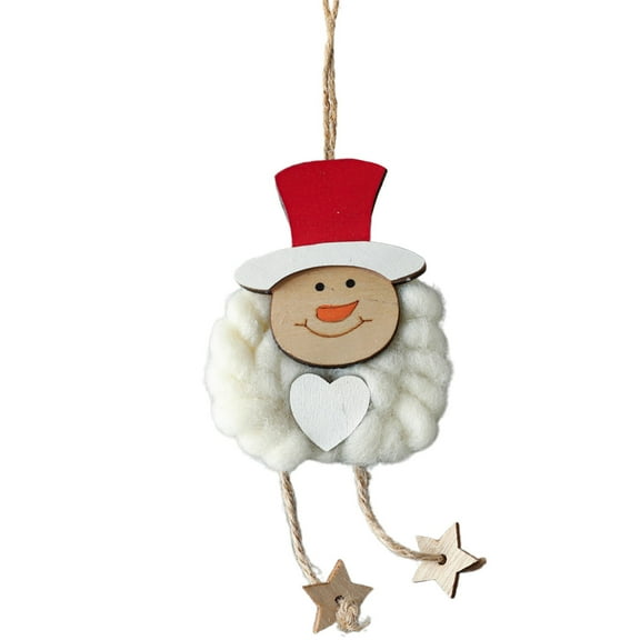 Lilixerw Christmas Tree Decorative Hanging Ornament,Santa Claus Snowman Elk Pendants Xmas Ornament