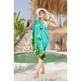 thumbnail image 5 of HAPPY BAY Women's Beachwear Sarong Coverups Bikini Skirt Swim Cover up Summer Wraps Swimwear Beach Wrap Skirts for Women One Size Underwater Fishes, Green, 5 of 6