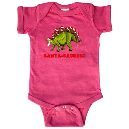 

Inktastic Santa-Saurus! Christmas Dinosaur Gift Baby Boy or Baby Girl Bodysuit