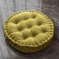 thumbnail image 1 of Nvzi Round Floor Pillow with Handle Solid Thick Chair Cushion Super Soft Comfy Seat Cushion Meditation Cushion for Yoga Living Room Sofa Balcony Outdoor (Yellow Green, Diameter 24), 1 of 4