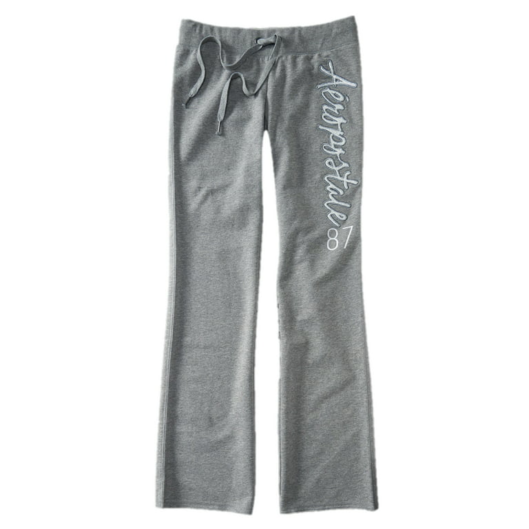 Aeropostale Womens Fit and Flare Sweatpants Glitter Bling 