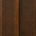 thumbnail image 6 of Mid Century Modern Rattan Sideboard Cabinet, Buffet Cabinet with Adjustable Shelf & Solid Wood Feet & Rattan Cabinet Doors for Entryway, Hallway, Living Room, Kitchen, Walnut, 6 of 7