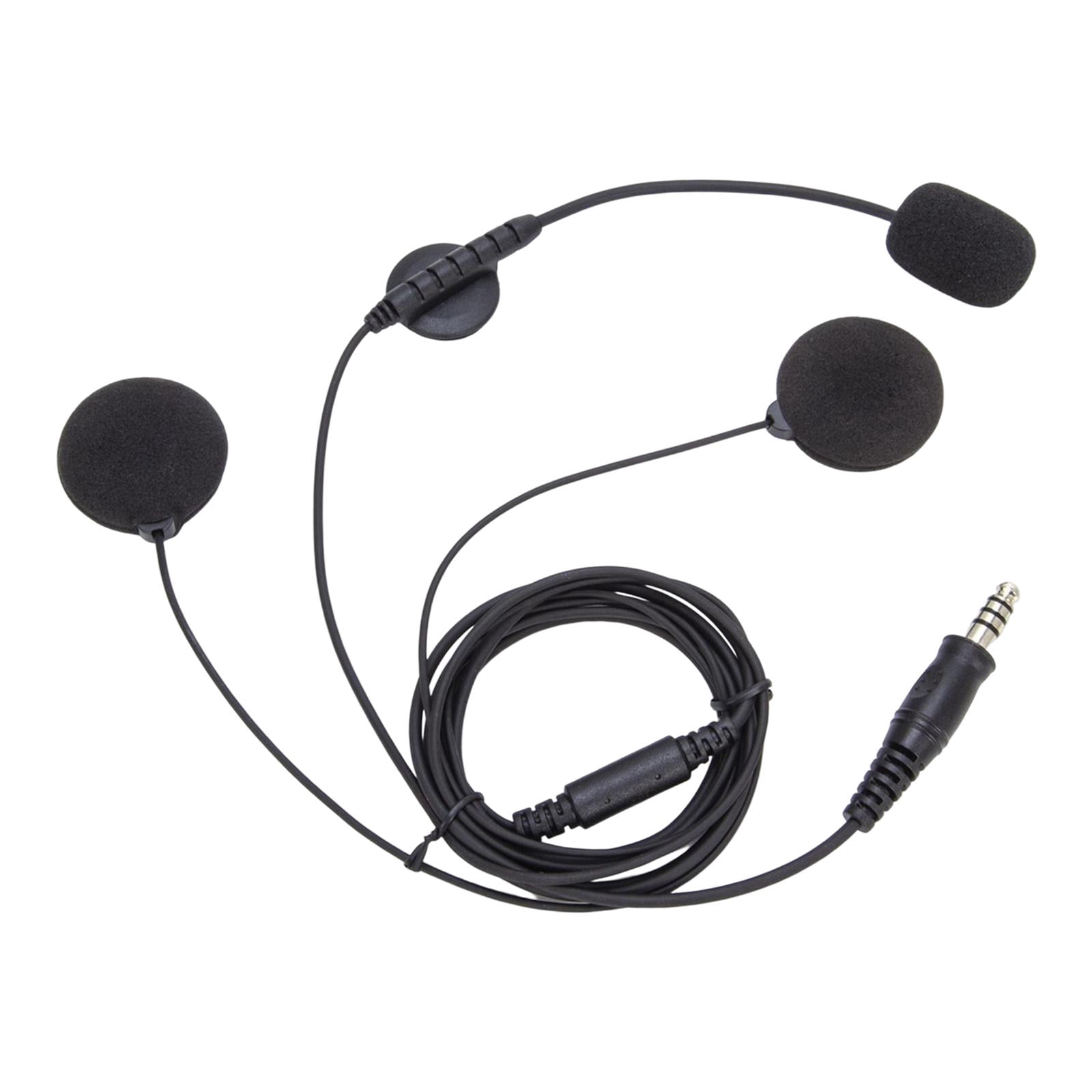 Wzmzjy Two Way Radio Headset Helmet Headset, Two Speakers, Professional ,with Boom Mic,