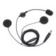 thumbnail image 2 of Micrófono de auriculares de radio de casco de motocicleta negro, auriculares de casco, fácil instalación, auriculares de de dos, 2 of 9