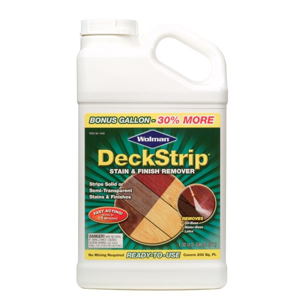Wolman DeckStrip Stain & Finish Remover 1 gal. - Case Of: 4 - Walmart