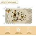 thumbnail image 3 of Spring Summer Door Mat 30 X 17 Inch Bee Kind Gnome Doormat Indoor Outdoor Entrance Floor Mat Non Slip Summer Decor Rubber Welcome Mats, 3 of 6
