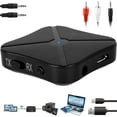 thumbnail image 2 of HIFI Bluetooth Wireless Audio 4.2 Transmitter Receiver Wireless Bluetooth Audio Adapter 3.5mm AUX RCA Stereo Output for TV MP3 PC CD Player Tablets and Car Stereo, 2 of 10