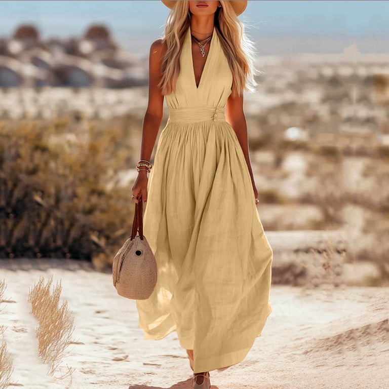 ladies yellow maxi dress Luxe Yellow Lace Back Maxi DressHow To Style Rush Dress | Joanie Maxi