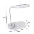 thumbnail image 3 of LED Desk Lamp with Wireless Charging, Touch Control, 3 Color Modes, Eye-Caring Design, Adjustable Gooseneck for Home Office or Study, 3 of 8