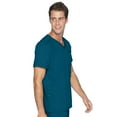 thumbnail image 3 of Landau ProFlex Tailored Fit Comfort Stretch 4-Pkt V-Neck Scrub Top for Men 4253, 3 of 5