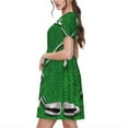 thumbnail image 2 of Easygdp Golf Sport Club para Vestido Transpirable de Mujer, Vestido Suelto de Manga Corta con Pliegues y Bolsillos para el Verano, 2 of 6