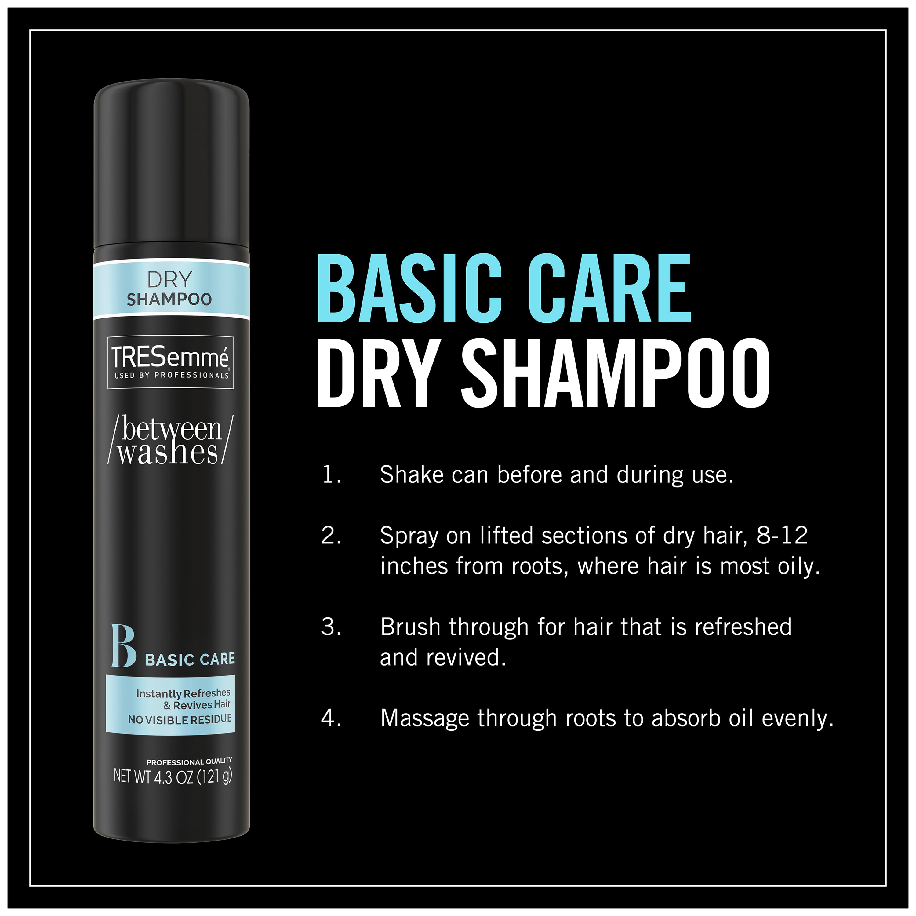Tresemme Between Basic Care Dry Shampoo, 4.3 oz - Walmart.com