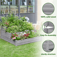 thumbnail image 4 of Renwick 3 Tier Raised Garden Bed for Flowers Vegetables, Gray, 4 of 10
