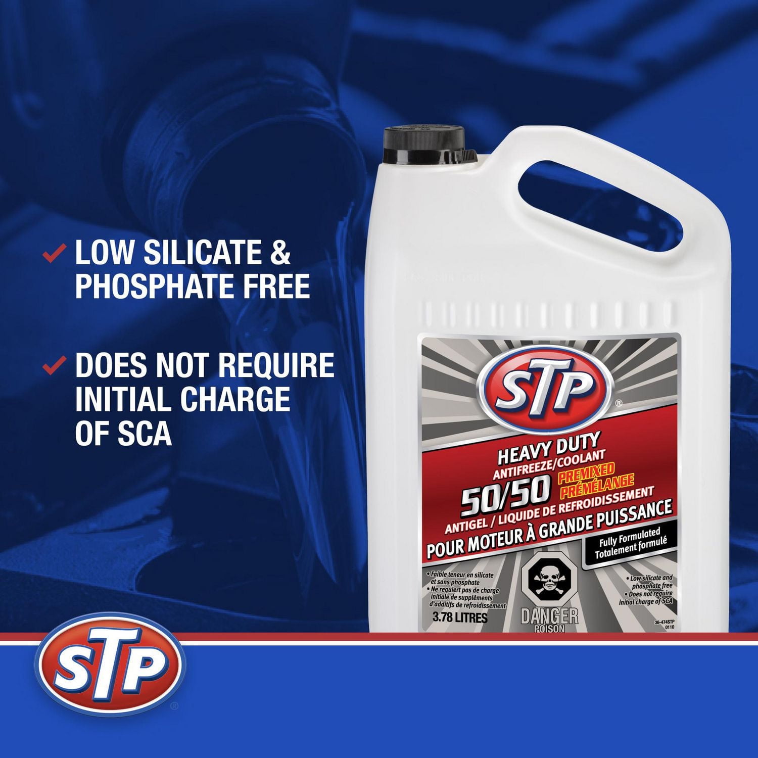 STP®- Premixed Heavy Duty Antifreeze/Coolant, 3.78 L
