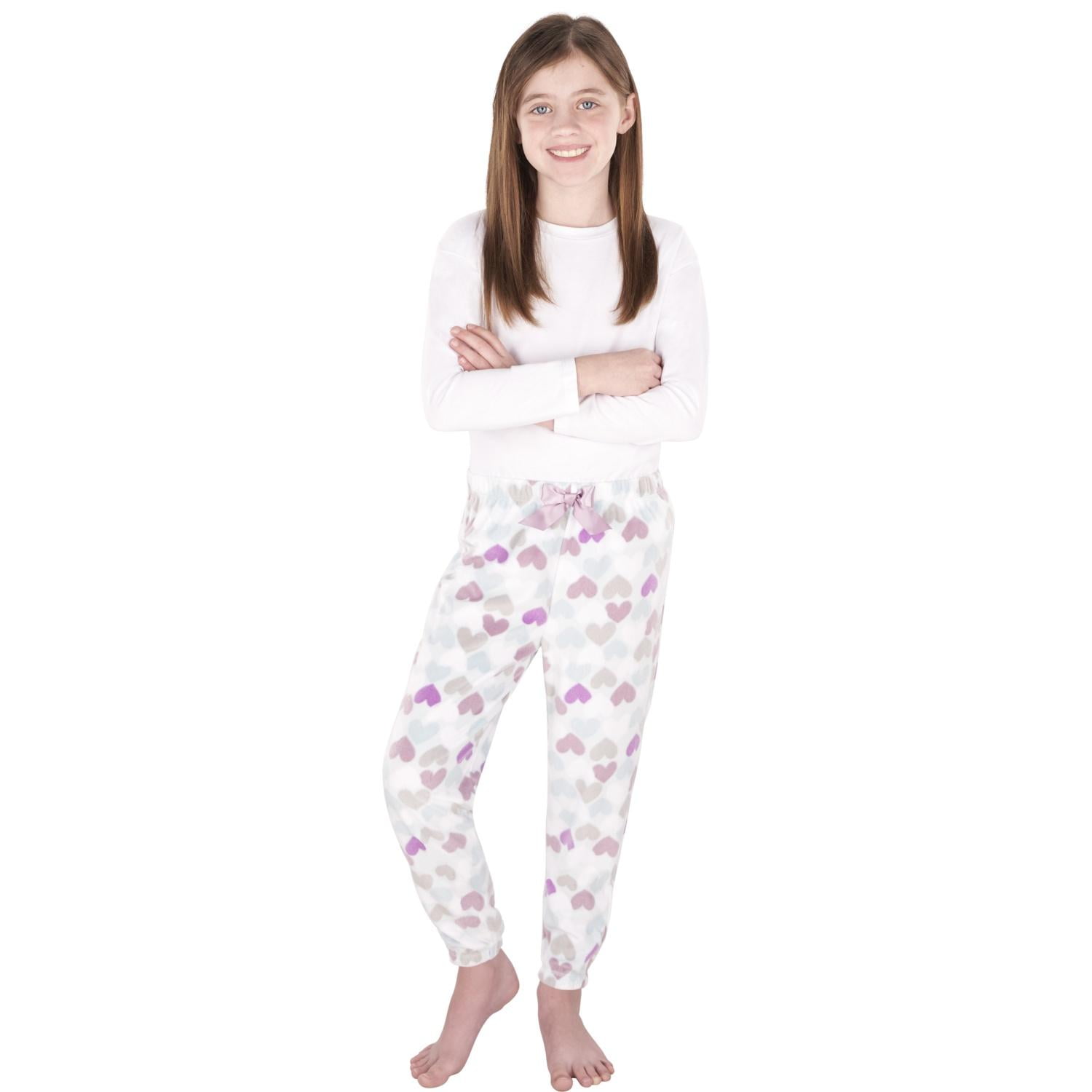Girls 2-Pack Heart Print Sleep Pants,