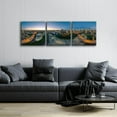 thumbnail image 3 of Epic Art 'Chicago Pano 21' by Epic Portfolio, Acrylic Glass Wall Art, 3 Piece Set, 72" x 24", 3 of 8
