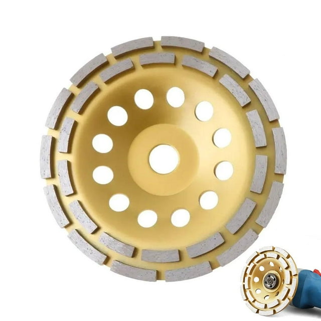 SharkTRUE Roue de Meule en Béton Turbo 125mm, 10 Segments pour Broyeur d'Angle