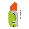 thumbnail image 3 of Zanahoria Juguete Cuchillo Impresión 3D Fidget Juguetes Adultos Portátil para ADHD ADD y Autismo, 3 of 5