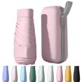 thumbnail image 1 of LEEYNEER Mini Compact Travel Sun Umbrella with Case - Small UV Protection Umbrella  Lightweight Portable Windproof Parasol for Women  Men & Kids  Square Box Design, 1 of 5