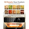 thumbnail image 6 of UrbanSync 850W Food Dehydrator Machine, 10 Stainless Steel Trays, 10 Presets, 95-167°F Temperature Control, 48-Hour Timer, Overheating Protection, LED Light, Ideal for Food, Meat, Fruit, Vegetables, 6 of 8