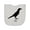 AC-Heather Grey, variant on Inktastic Country Crow Caw. Silhouette Newborn Bib