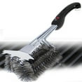 thumbnail image 4 of Kona Grill Brush with Speed/Scrape Scraper, Bristle Lock, 18" Flex Grip Handle, 4 of 5