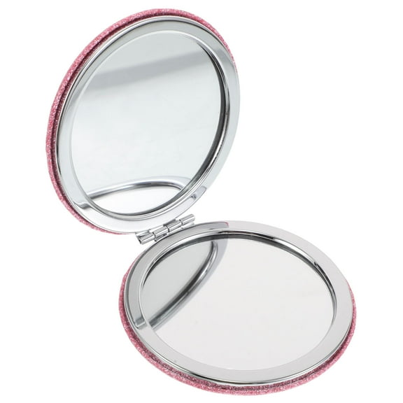 OUNONA Small Travel Makeup Mirror Folding Mirror Mini Vanity Mirror Double Sided Cosmetic Mirror For Purse Pocket Outdoor