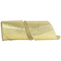 Reliant Ribbon - 94247W-035-10F, Ribbon, Gold, 4 Inch, 10 Yards
