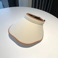 thumbnail image 3 of Audhol Trendy Cotton Sun Hat for Beach Large Wavy Brim Sunblock Summer Travel Thin Hat For Men And Women Cloud Face Sun Hat Ultra Wide Brim Sun Hat Beige One Size, 3 of 3