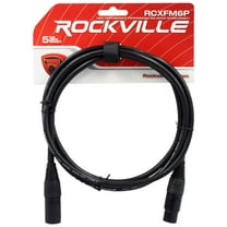 Rockville RCXFM10P-Y Yellow 10' Female To Male REAN XLR Mic...