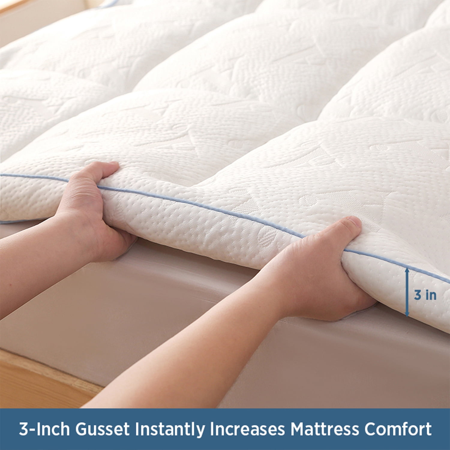 AW Ultimate Support Mattress Topper, Cal King 72 in x 84 in