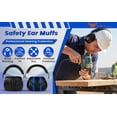 thumbnail image 4 of G & F Safety Earmuffs, 26-41dB NRR Hearing Protection, Noise-Canceling, Shooting & Range, Adjustable, 4 of 14