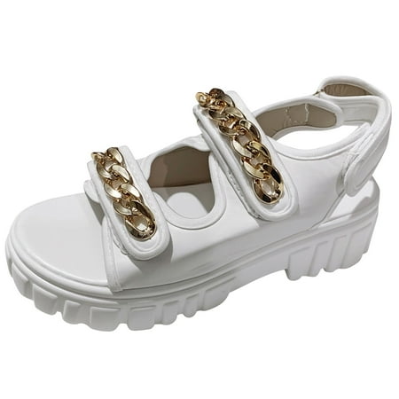 

Sehao sandals for Women Fashion Women s Casual Shoes Breathable Thick-soled Outdoor Leisure Sandals Pu