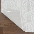 thumbnail image 6 of JONATHAN Y CARMEL 5 x 8 Area Rug, Porter Geometric Art Deco Fan Pattern - White/Light Gray, CAR100B-5, 6 of 8