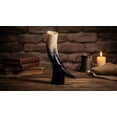thumbnail image 4 of Viking Drinking Horn with stand - Medieval Inspired Beer Drinking Mug Rustic Vintage Home Decor Gifts, 4 of 8