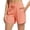 Watermelon Red, variant on Delconic Women's Athletic Running Long Shorts Workout Hiking Shorts Quick Dry High Waisted Active Zipper Pocket Army Green L